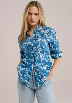 Рубашка WE Fashion, синий