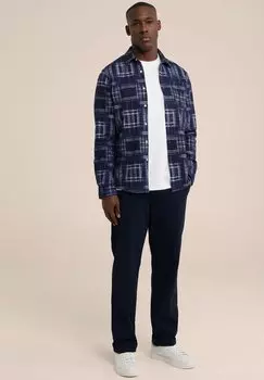 Рубашка WE Fashion, синяя