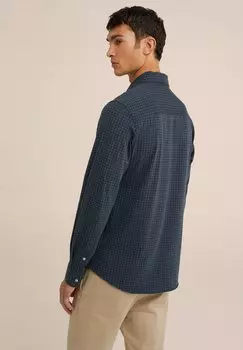 Рубашка WE Fashion, синяя