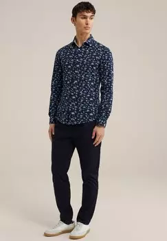 Рубашка WE Fashion, синяя