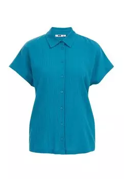 Рубашка WE Fashion, синяя