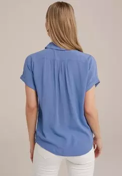 Рубашка WE Fashion, синяя