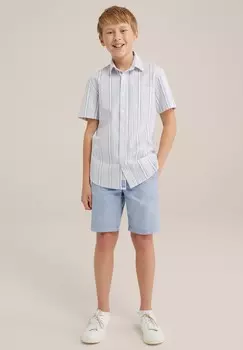 Рубашка WE Fashion, светло-голубой