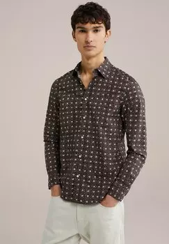 Рубашка WE Fashion, темно-коричневый