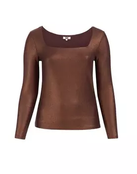 Рубашка WE Fashion, темно-коричневый