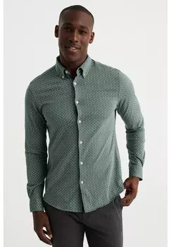 Рубашка WE Fashion, зеленая