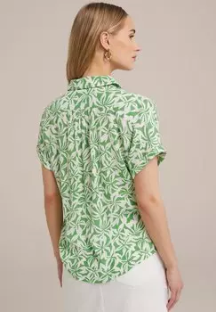 Рубашка WE Fashion, зеленая