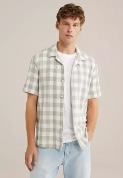 Рубашка WE Fashion, зеленый