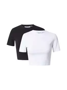 Рубашка WEEKDAY, черно-белый