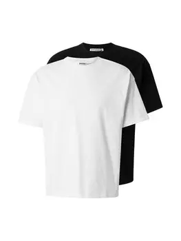 Рубашка WEEKDAY, черный/белый