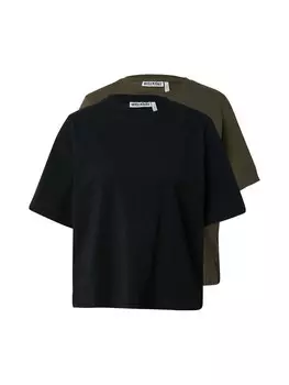 Рубашка WEEKDAY, цвет Khaki/Black