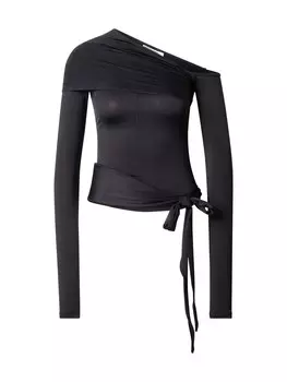 Рубашка WEEKDAY Eli, черный