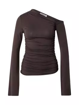 Рубашка WEEKDAY Erin, коричневый