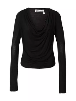 Рубашка WEEKDAY Melinda, черный