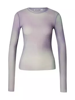 Рубашка WEEKDAY Nico, фиолетовый