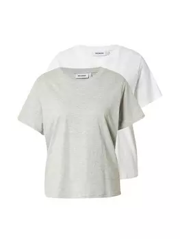 Рубашка WEEKDAY, пестрый серый