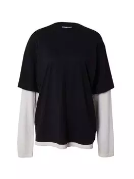 Рубашка WEEKDAY Sarah, черный