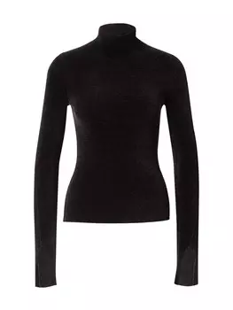 Рубашка WEEKDAY Una Chenille, черный