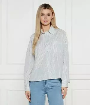 Рубашка Weekend Maxmara, белый / золотой