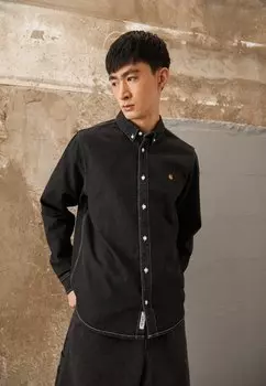 Рубашка Weldon Carhartt WIP, цвет black stone washed