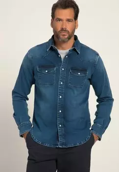Рубашка WESTERN JP1880, синий деним