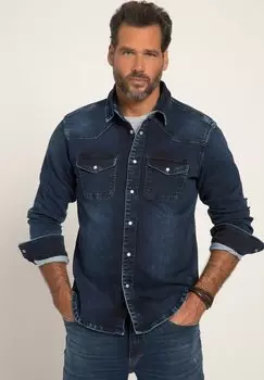 Рубашка WESTERN JP1880, темно-синий