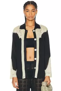 Рубашка Western Pointelle Calle Del Mar, цвет Black & Jasmine