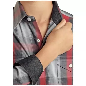 Рубашка Western Snap с длинными рукавами для мальчика в красно-синюю клетку Panhandle