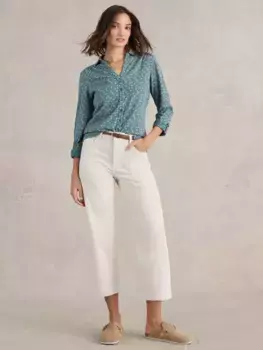 Рубашка White Stuff Annie Abstract Print, цвет teal