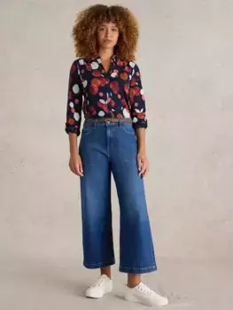 Рубашка White Stuff Annie Spot, цвет navy/multi