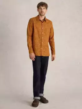 Рубашка White Stuff Climbing Thorns Printed, цвет orange/multi