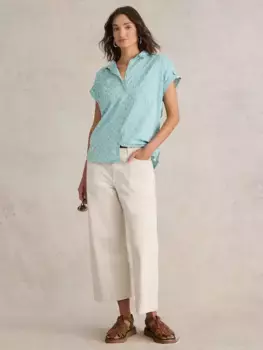 Рубашка White Stuff Ellie Organic Cotton, цвет green/multi