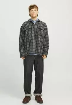 Рубашка WIDE FIT Jack & Jones, черный