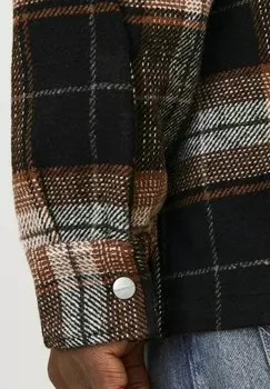 Рубашка WIDE FIT Jack & Jones, черный