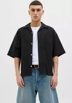 Рубашка WIDE FIT Jack & Jones, черный