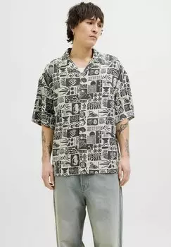 Рубашка WIDE FIT Jack & Jones, черный