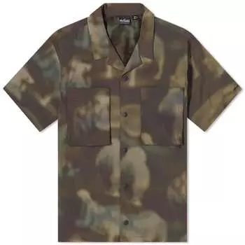 Рубашка Wild Things Short Sleeve Camp Shirt, цвет Olive Nature Mosaic