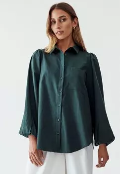 Рубашка WILLA с прямым кроем, зеленый