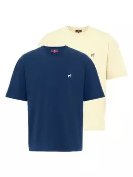 Рубашка Williot Massa, цвет Navy/Pastel yellow