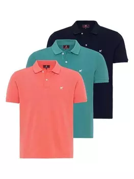 Рубашка Williot Potenza, цвет marine blue/Petrol/Salmon