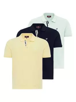 Рубашка Williot Rovigo, цвет Navy/Dark yellow/Light green