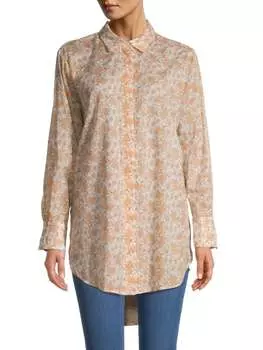 Рубашка Willow & Clay элеонора с цветочным принтом, бежевый