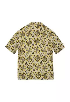 Рубашка Wilson Shoe, оранжево-бежевая с цветочным принтом