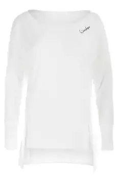 Рубашка Winshape с длинными рукавами "MCS003", с удлиненной спинкой, белый