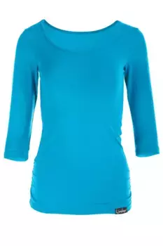 Рубашка Winshape с рукавом 3/4 "WS4", бирюзовый