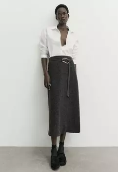 Рубашка With Buttons Massimo Dutti, белый