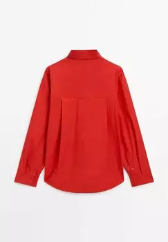 Рубашка WITH POCKET Massimo Dutti, красный