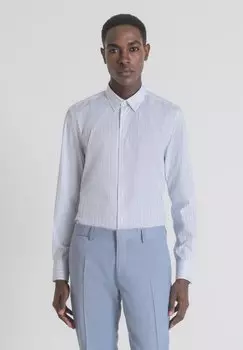 Рубашка With Striped Pattern Antony Morato, синяя