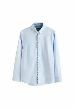 Рубашка WITH TRIM REGULAR FIT Next, цвет blue