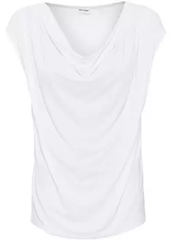 Рубашка «водопад» Bodyflirt, белый